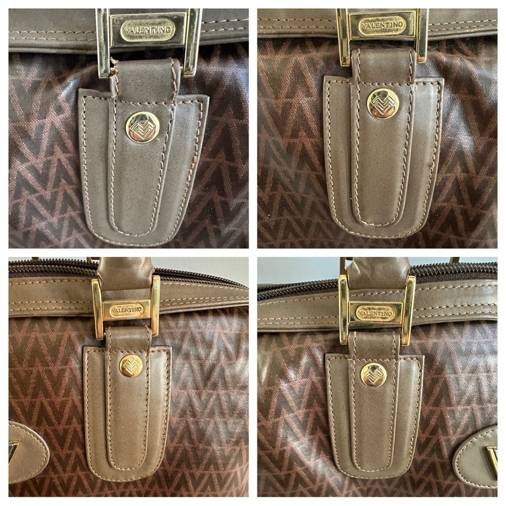 💙 Mario Valentino Vintage Boston Bag – Top Handle with Dust Bag - Authentic - Picture 2 of 15
